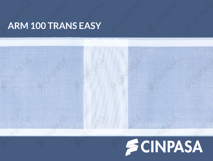  Transparent reinforcement tape with welded loops 